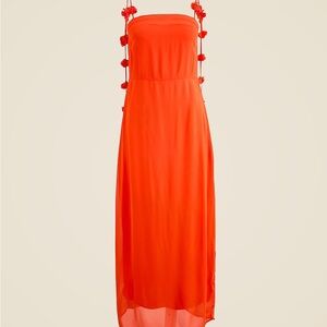 J. Crew | Collection rosette-strap sheath dress in chiffon